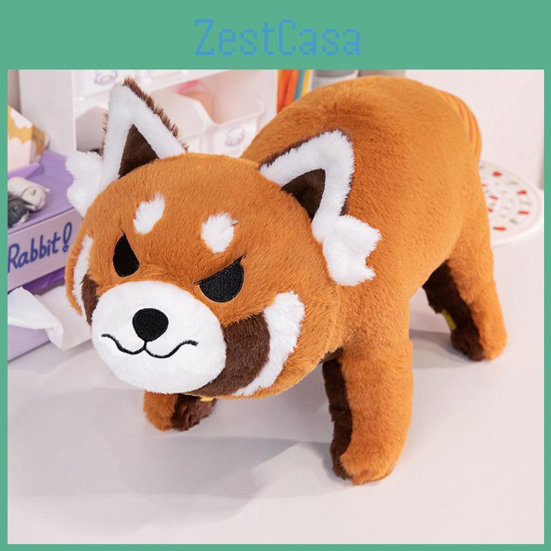 Cute Raccoon Panda Pose Plush Toy Animal Zoo Souvenir Gift Kids Pillow Characters)