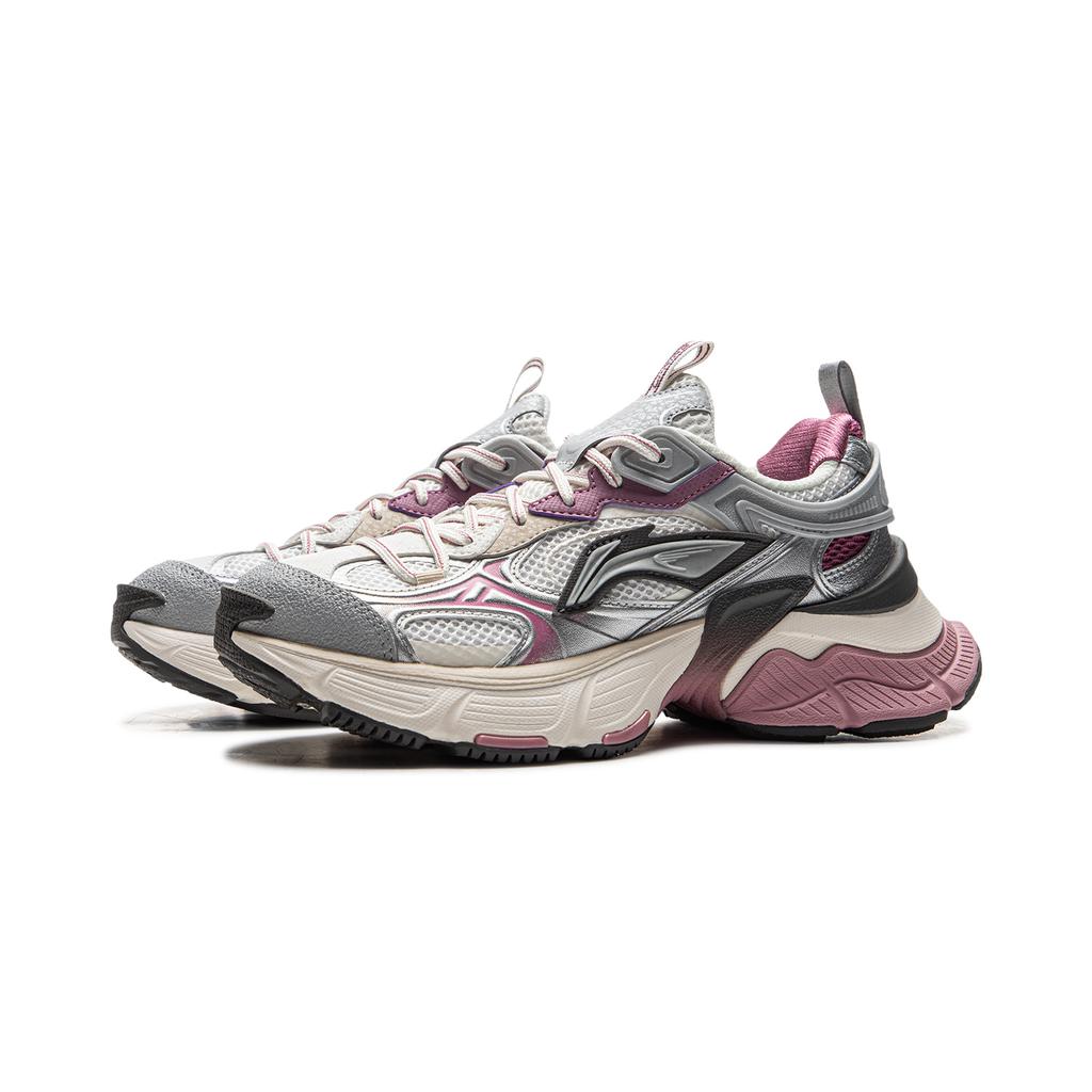 Li Ning Starry Y2K Millennium Style Soft Resilient Retro Thick Sole Shock Absorbing Wear Resistant Breathable Low Top Dad Shoes AGCU372-8