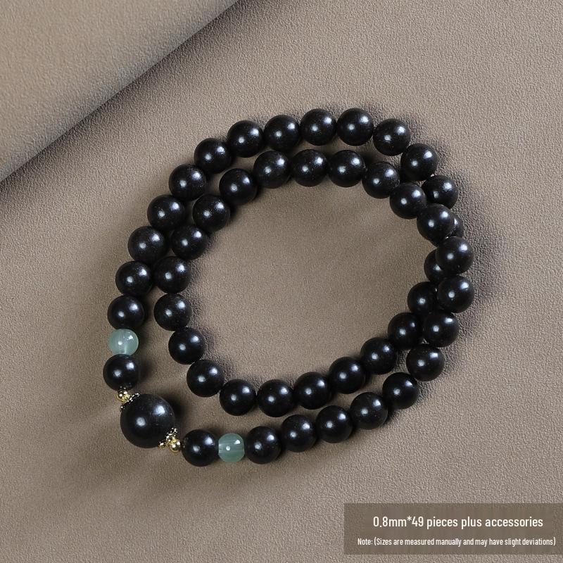 Ancient Style Double Circle Chinese Herbal Fragrance Bead Bracelet for Women - Handmade Prayer Beads