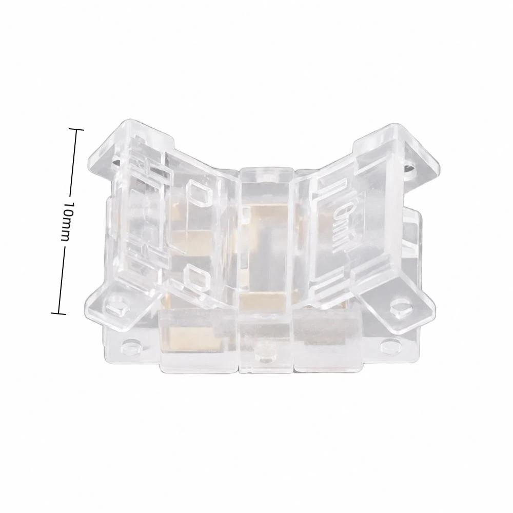 20pcs 10mm LED Strip to Wire Connector COB Solderless LED Connectors  For Kitchen