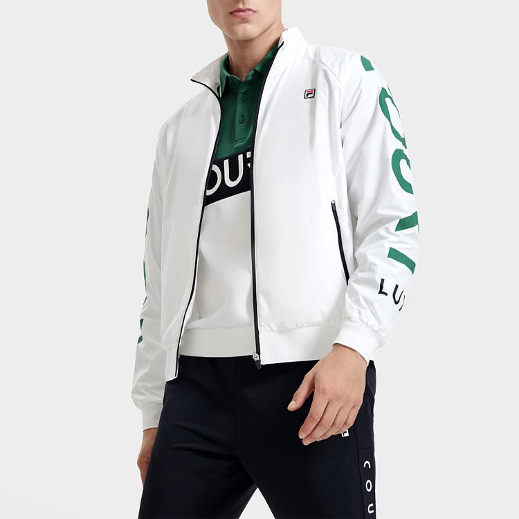 New FILA Jackets Men's Jade White A11M313703F-WT