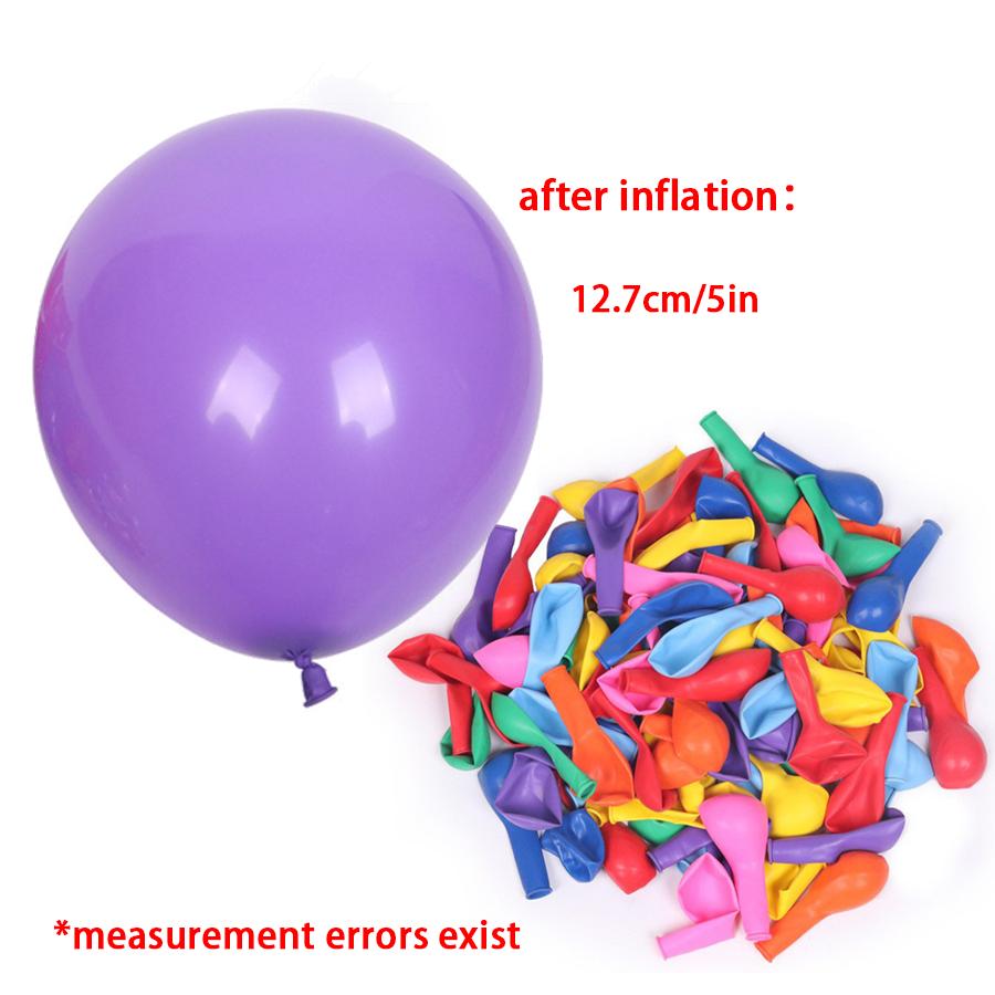 50/100pcs Round Balloons & 1/2pcs Balloon Pump, Atmosphere Inflatable Supplies for Birthday Wedding Carnival Home Shop Decor XJM