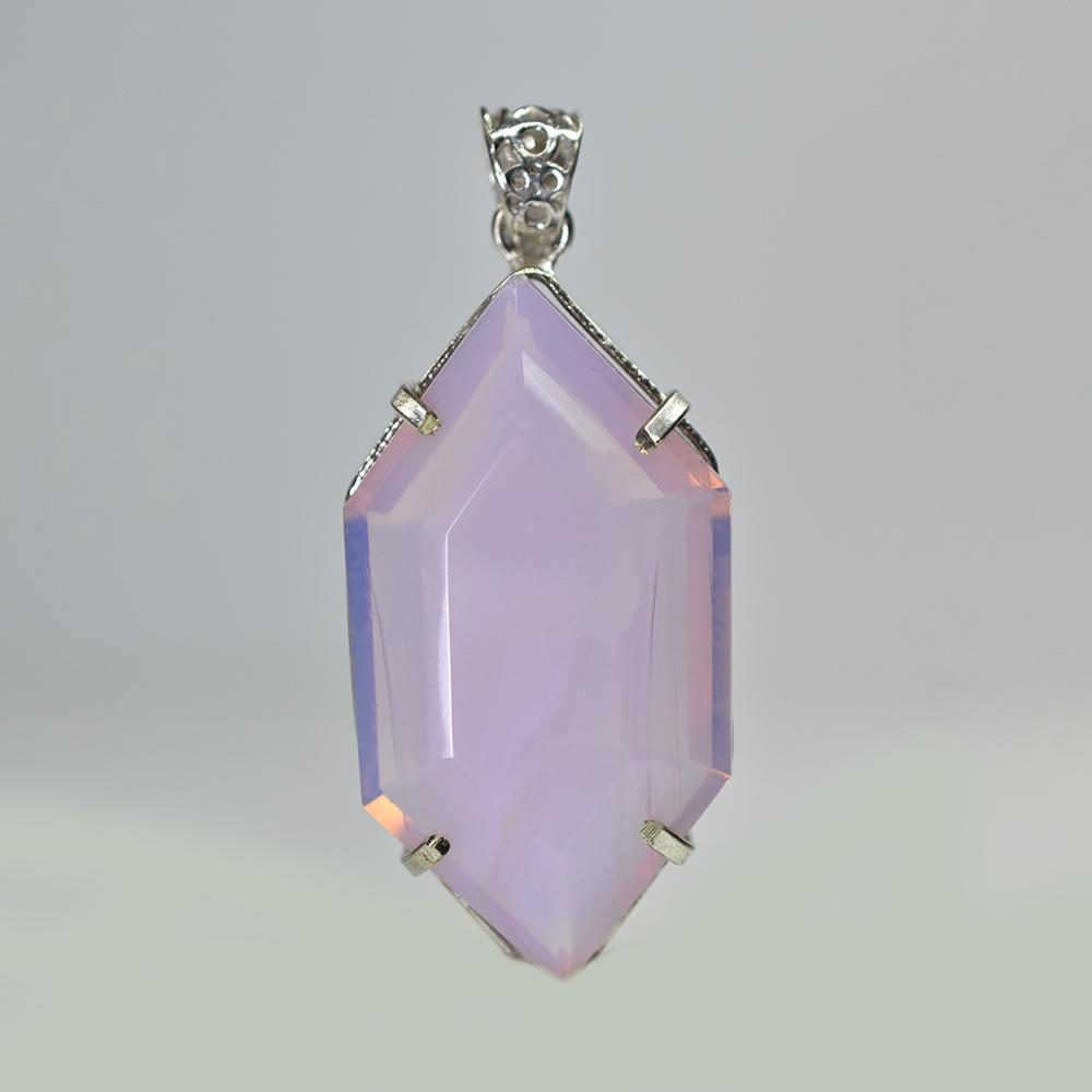 Fancy 107.35 Ct CERTIFIED Opal 925 Sterling Silver Multicolor Pendant For Him MY-PD-131-NS