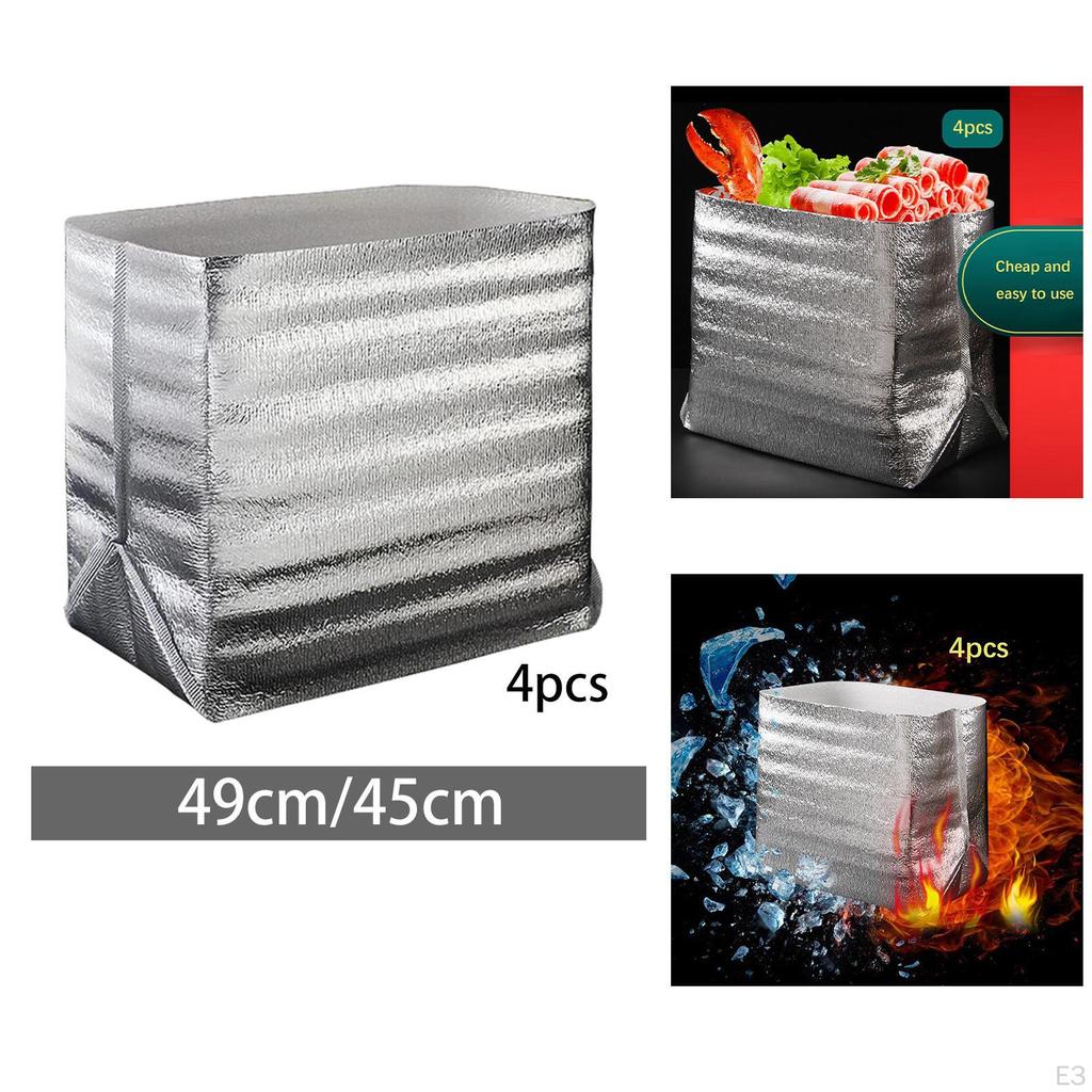 3mm Aluminum Foil Insulated Thermal , Multifunctional Leakproof Lightweight Picnic Camping Tote Bag,