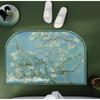 Oil Painting Wind Mat Absorbent Mat Cushioned Bathroom Foot Mat Bathroom Toilet Non-slip Absorbent Mat Carpet Door Mat Entry