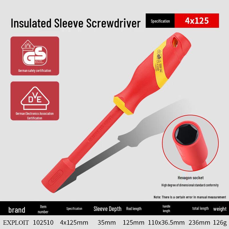 KaiTuo 1000V Insulated Hex Socket Driver