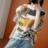 DIMANAF 2026 Plus Size New T-Shirt Women Blouse Print Tops Loose Casual Lady Tees Shirts Oversize Beach Summer