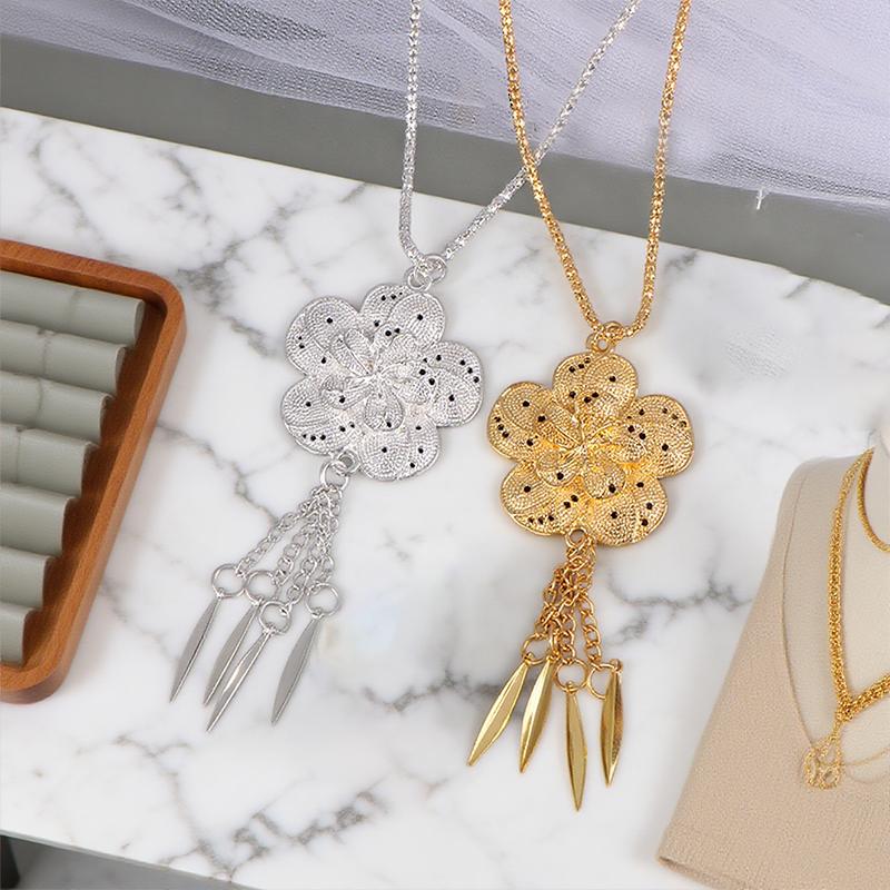 1PCS Traditional Sarong Gold Color Belt Vintage Jewelry Buckle Belt Necklace For Woman Dress Decoration