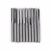 10pcs/ Set 1/8 Shank 2 Flutes Straight Slot Carbide End Mill CNC Router Bit Lot