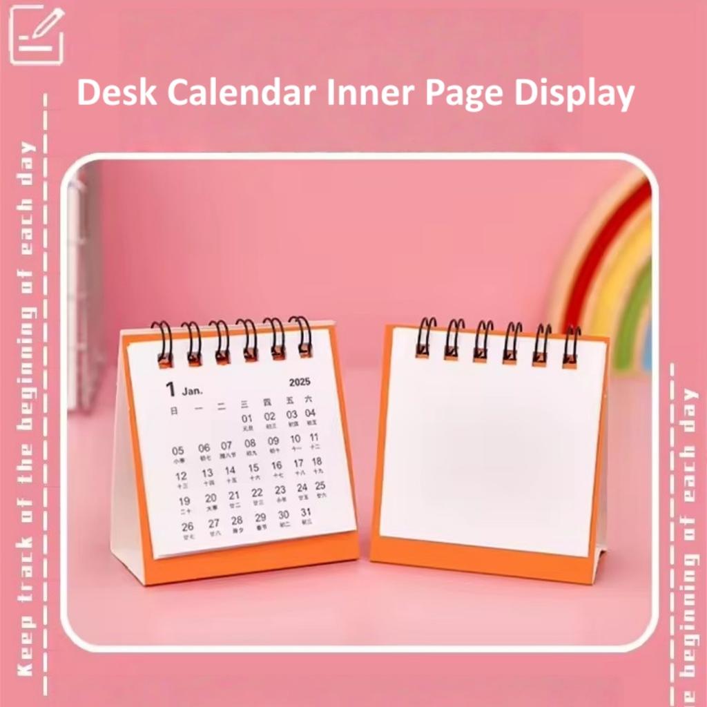 2026-2026 Mini Calendar Small Cute Cartoon Desk Calendar For Student Planner Coil Calendar Desktop Decoration Office Stationery