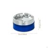 Modern Tabletop Ashtray Portable Stainless Steel for Parties Bar Car Black