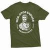 Lustiges Philosophie-T-Shirt Mediocrates Meh Gut Genug Tee, Neu