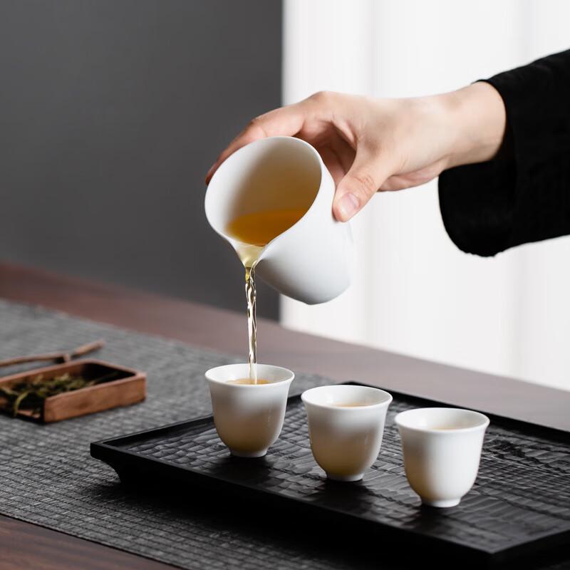 GOWKE White Porcelain Kung Fu Tea Set
