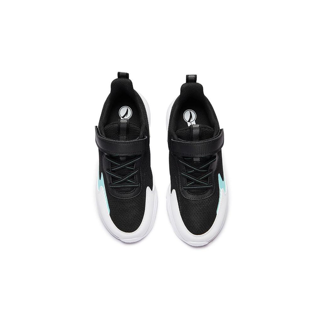 Anta Comfortable Sports Fashion Casual Durable Low-Top Running Shoes Kids Sneaker Black White 312445525U-2