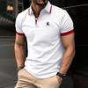 Men Summer Short Sleeve Golf Polo Shirt Men New Trending 3D Digital Print Casual Polo Shirt