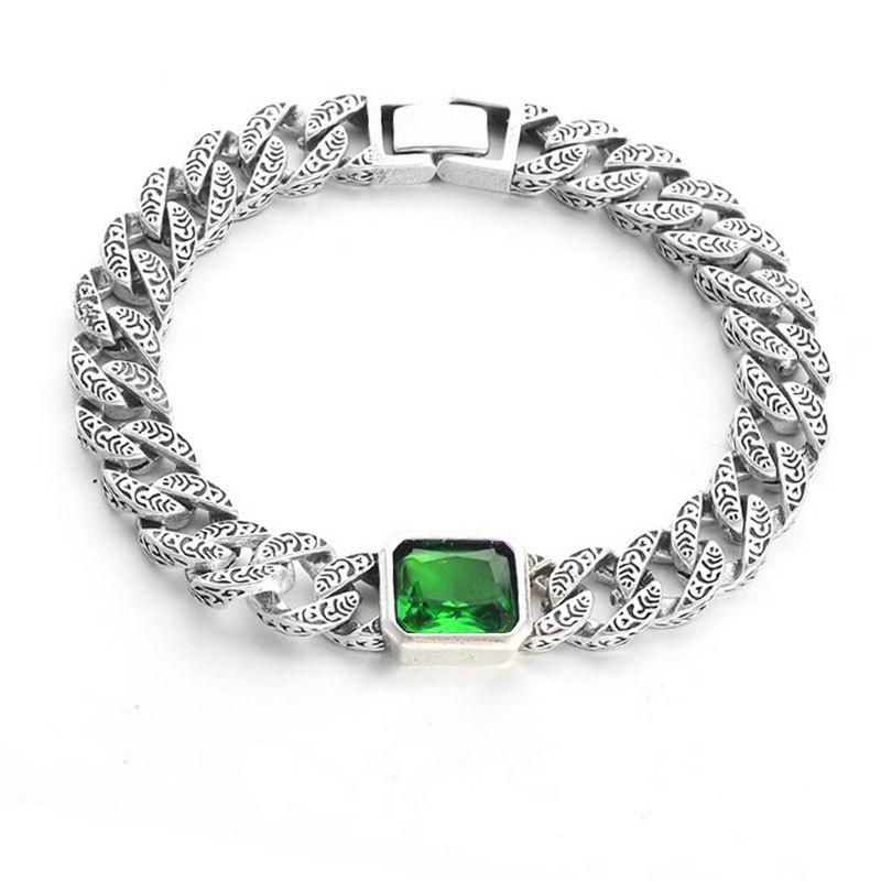 Gem Couple Bracelet, High-End Sense Retro Totem Bracelet, Trendy And Cool Personality Hand Jewelry, Supply