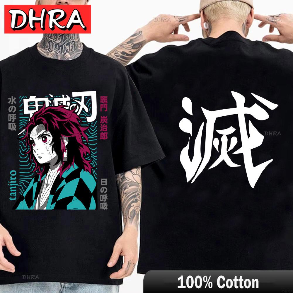 Japanese Anime Shirt Demon Slayer Infinity Castle T Shirt Men Cartoon Kimetsu No Yaiba Cotton Streetwear Clothes  Cool Y2K Tees