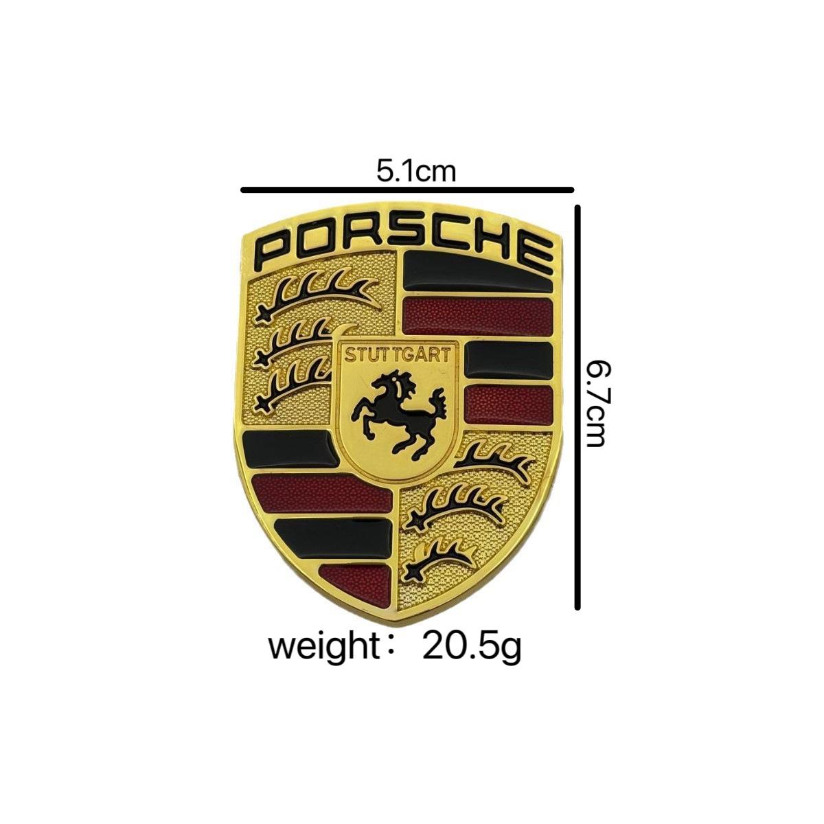 Perfekt für Autoliebhaber: Metallaufkleber im Stil von Ferrari, Porsche und Lamborghini. black