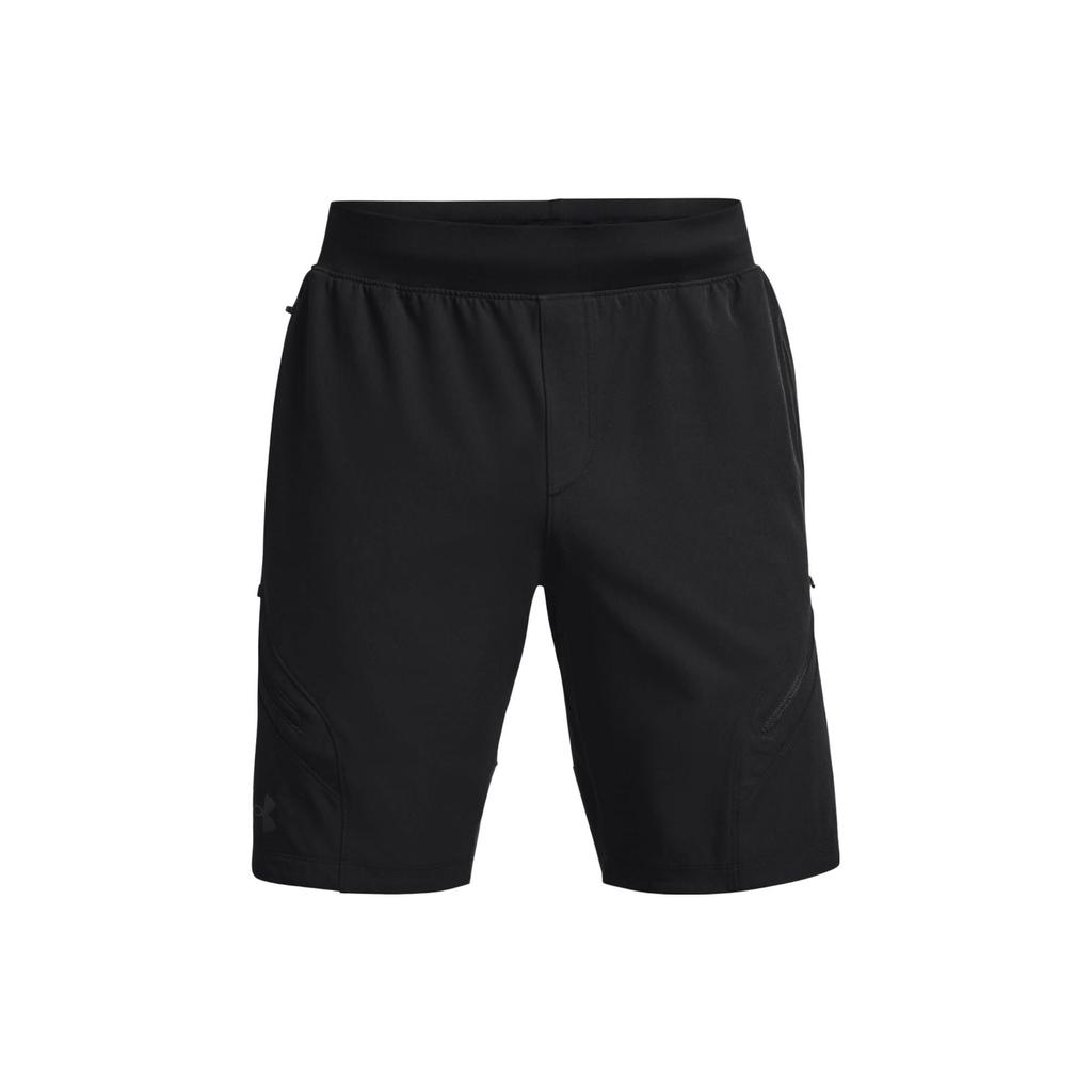 Under Armour Solid Color Elastic Training Shorts Men Bottoms Black 1374765-001