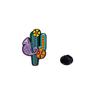 3 Styles Funny Desert Cactus Man  Enamel Brooches Beard Guitar Extrovert Hat Cactus Pins For Backpack Bag Ornaments