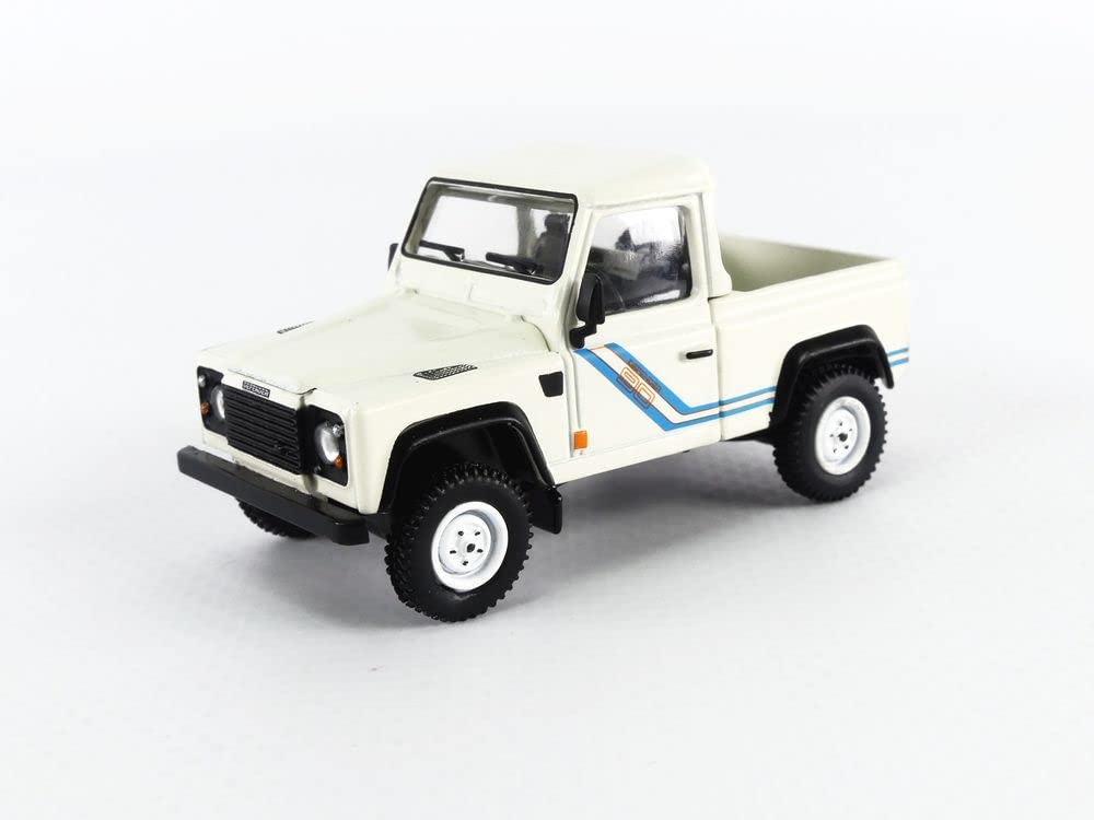 

TrueScale Miniatures MINI GT Масштаб Land Rover Defender 90 Пикап Белый Готовый 1/64 Грузовик, (Левый руль), Модель, MGT00338-L