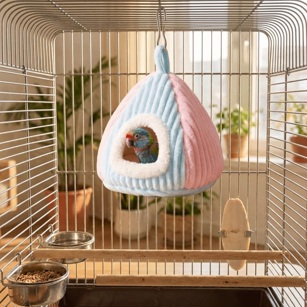 Bite Resistant Winter Bird House Warm Bird Hanging Hammock Windproof Bird Sleeping Nest Autumn