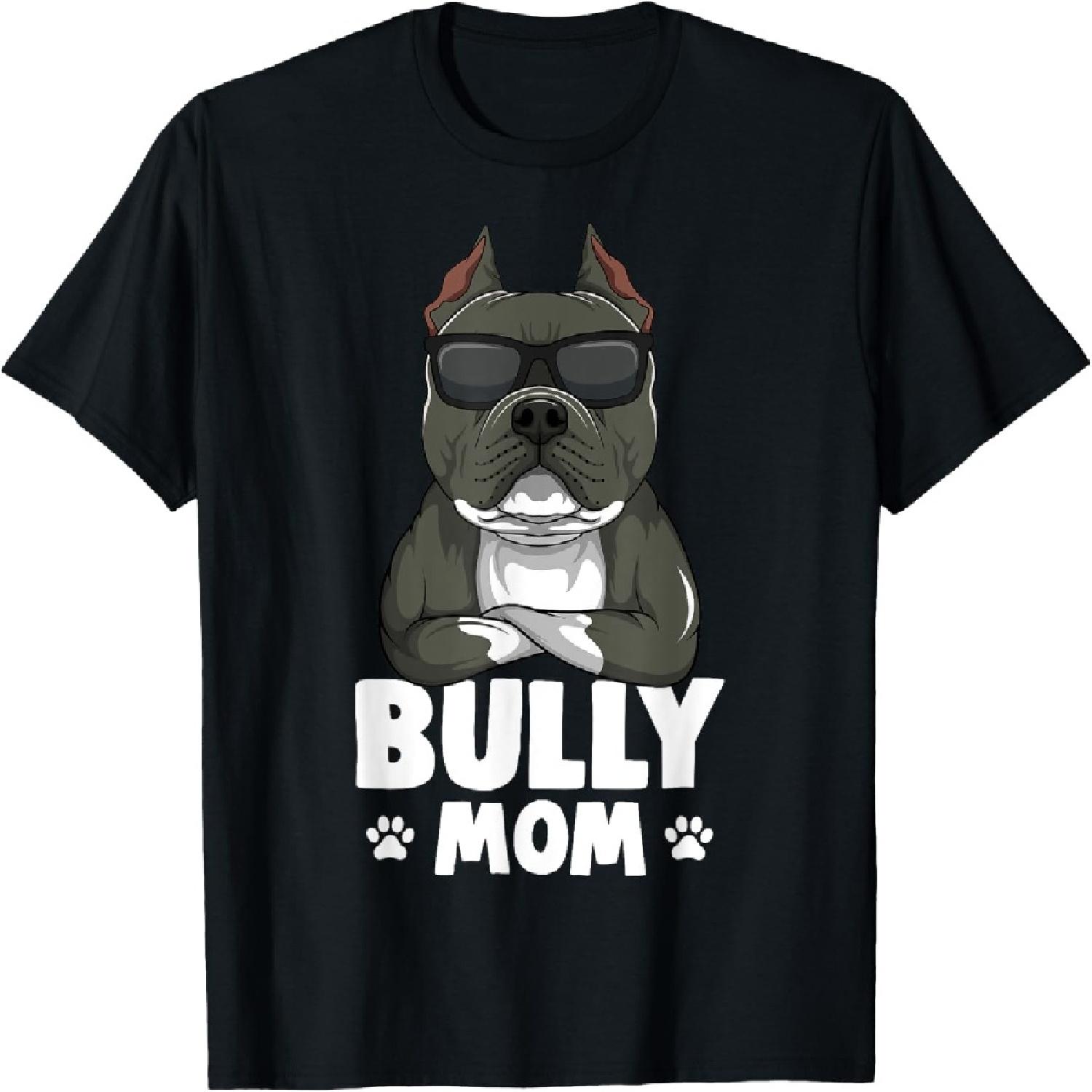 American Bully Dog Mom Women T-Shirt S