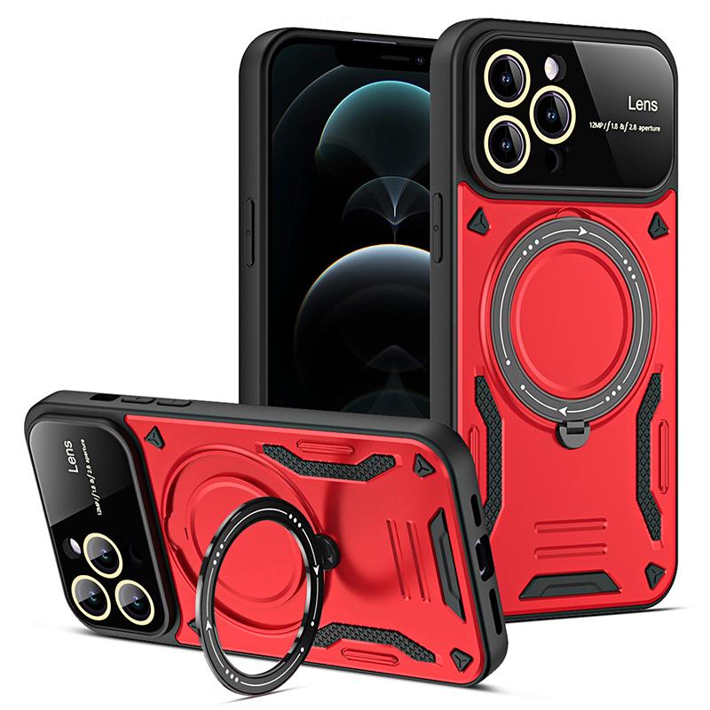 Magnetic Stand Military Grade Cases For OPPO A2 A5 A5X A17 A54 A57 A58 A77 A78 A79 A98 Shockproof Lens Protection Armor Case