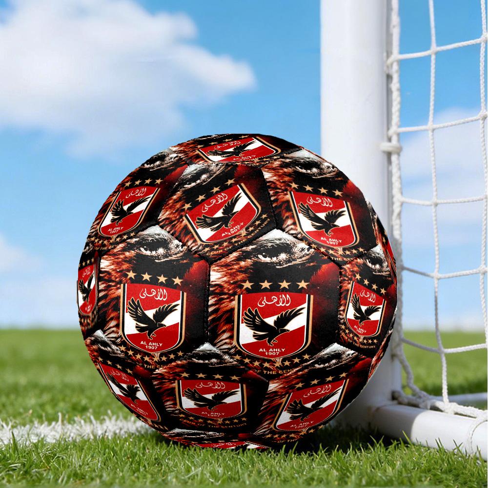 Ahly Football Club Printed Size 5 Soccer Balls, High-Quality, Anti-Slip, Protective Football, A Unique Gift , Birthdays, Christmas Gifts