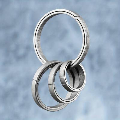 Real Titanium Alloy Key Rings Keychains Buckle Pendant Super Lightweight for Man Car Keychain for Male Creativity Gift