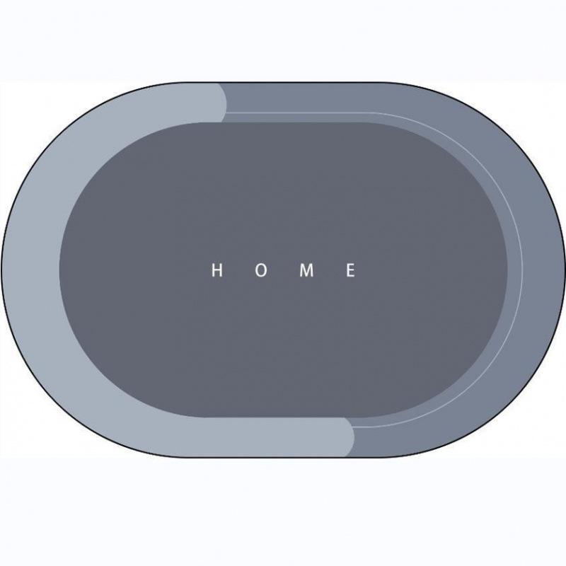 

Modern Simple Wind Diatom Mud Floor Mat Bathroom Water-Absorbing Non-Slip Mat Household Soil Mat Easy To Take Care Of Foot Mat 50*80cm