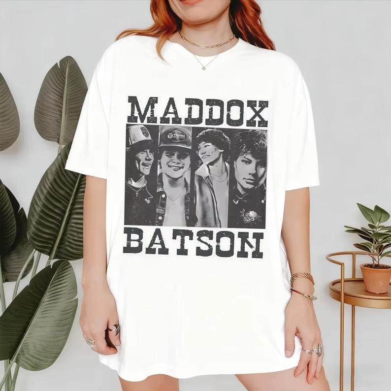 Women Unisex Maddox Batson Graphic Printed TShirt Country Music Unisex Shortsleeved Retro Street Y2K Casual Fashion Tops Clothing S
