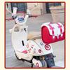 Red KT Decoration Seat Cushion & Pedal Mat Set for Electric Scooter and Battery Car