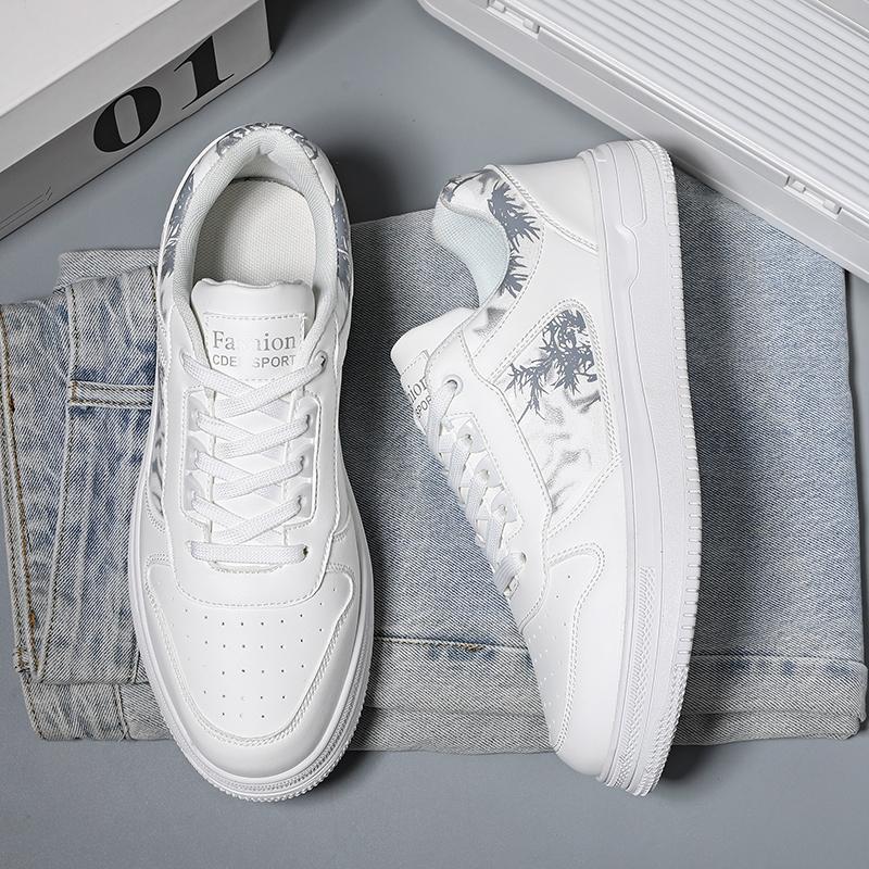 

Elastic Laces Flat Sneakers Hiking Casual Round Toe Shoes Trendy All-match Breathable Comfortable Soft Bottom Spring and Autumn