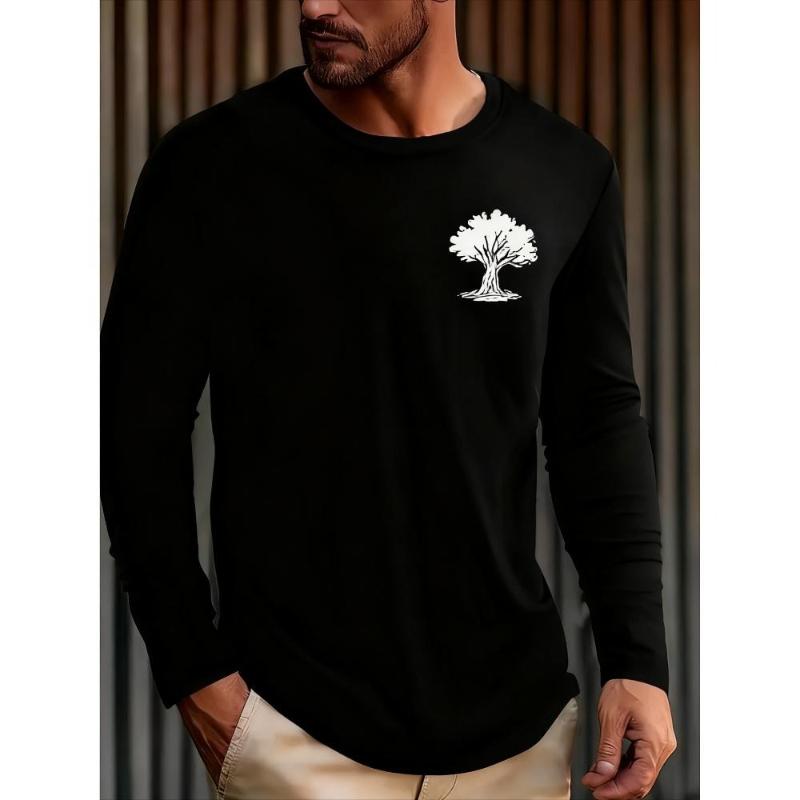 

Long Sleeve T-Shirt, Moisture-Wicking Fabric, Solid Olive, Gym & Sports XXL чёрный