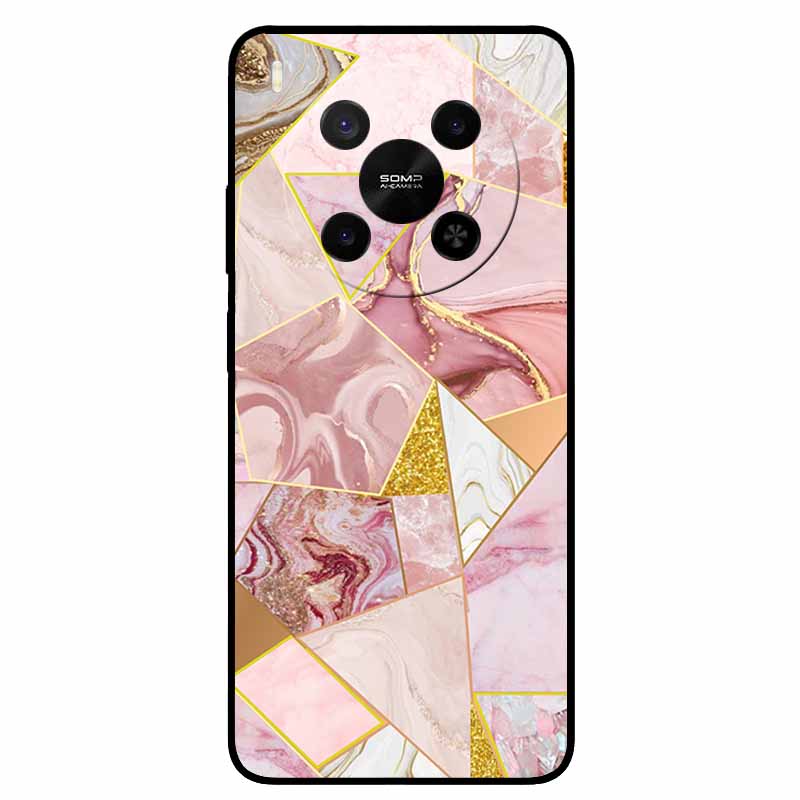 Für ZTE Blade V70 Max / Nubia V70 Max Marmor-Bemaltes Weiches TPU-Silikon-Rückseitenabdeckung Case Für Blade V70 Max Fusion Black Case V70Max