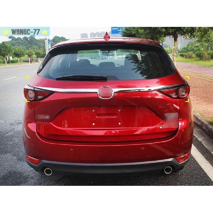 2X For Mazda CX-5 2017-24 Chrome Car Rear Door Trunk Lid Tailgate Strip Trim New