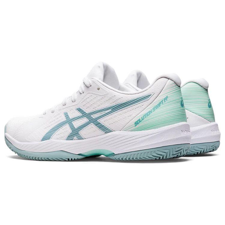 Asics Buty sportowe damskie Solution Swift FF Clay White Smoke Blue 1042A198-104