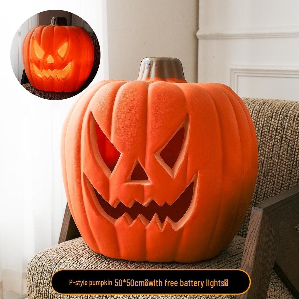 Halloween Large Pumpkin Lantern: Festive Decor for Doorways, Bars, and Shops
