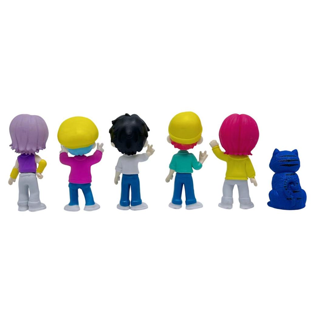 Anime Kpop Devil Hunter Blind Box Disassembly Fun Blind Bag Small statue Peripheral model Desktop Blind box decoration gifts