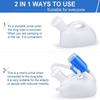 Large Capacity Male Portable Urinal with Extended Tube and Secure Lid for Home Bedridden Patient Use and Thickened Handle Design