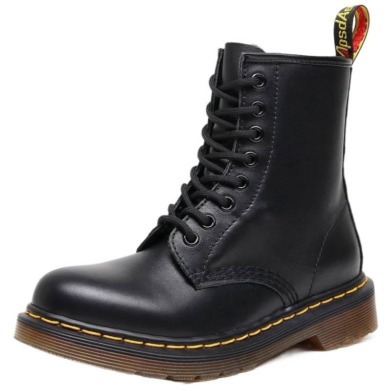 Martin boots high-top motorcycle boots women's classic soft leather short boots men's and women's genuine leather boots