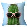 Office Chair Cushion Home Pillow Case Ins Plush Printed Pillow Case Green Plant Nordic Style Pillow