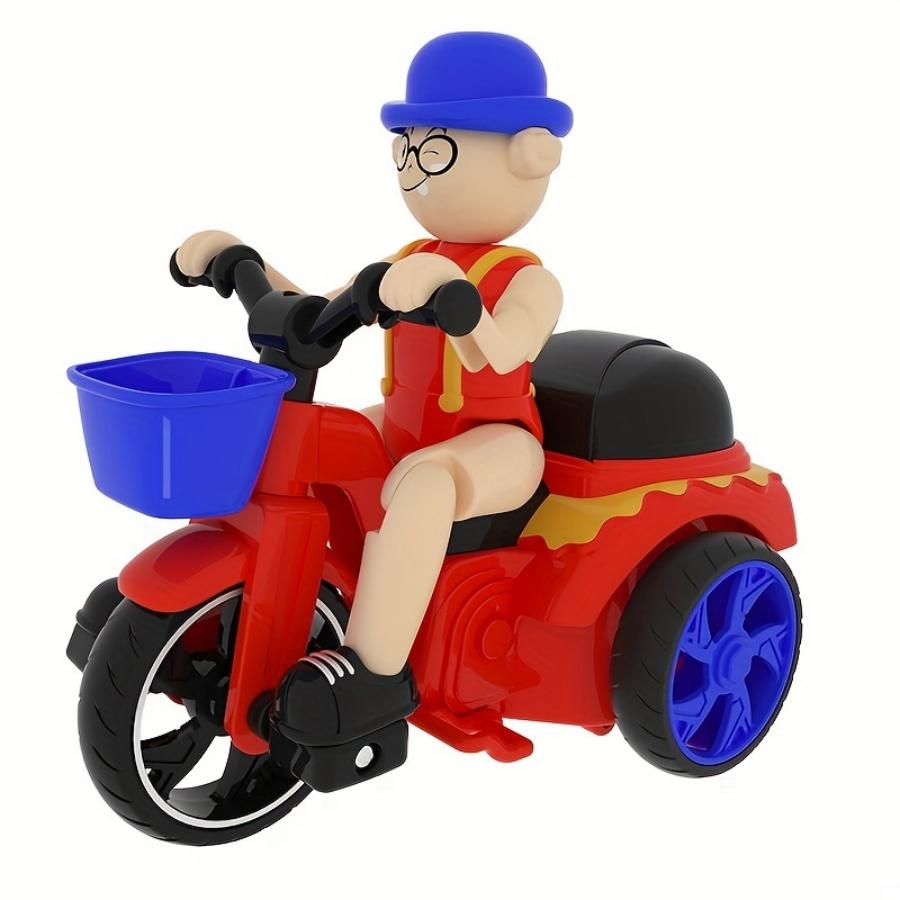 Stunt Tricycle, 360 Spin, Movable Parts Toy, Multi-color, Children's Gift, Interactive Play