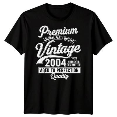 Premium Originalteile Meist Vintage 2004 Klassisches T-Shirt zum 22. Geburtstag für Herren