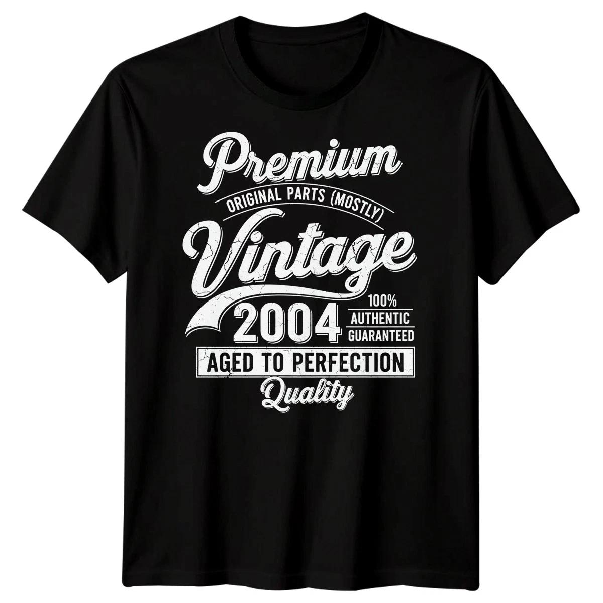 

Premium Original Parts Mostly Vintage 2004 Classic 22nd Birthday Mens T shirt 3XL