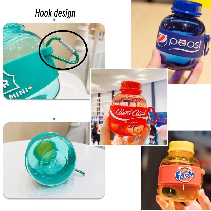 Zihong Niedlicher Mini-Pinguin-Becher im Ins-Stil für unterwegs - 300 ml Tragbarer Cartoon-Becher für Jungen und Mädchen