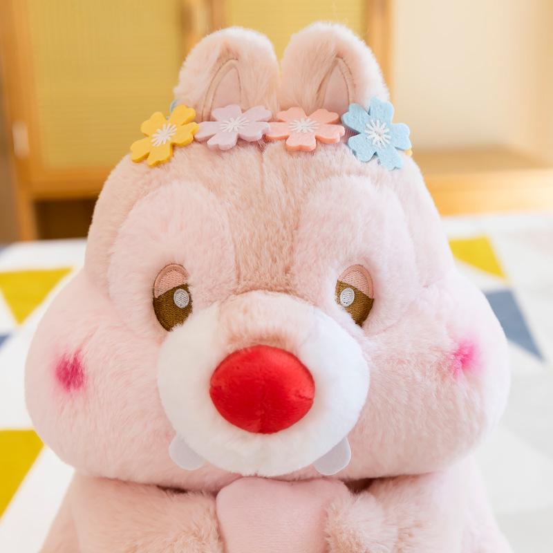 Cartoon Rabbit Plush Keychain Pendant - Cute Influencer Doll for Backpack or Car