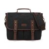 European and American Fashion Canvas Men's Hand-held Shoulder Crossbody Bag Popular Trend 15.6-inch Computer Briefcase