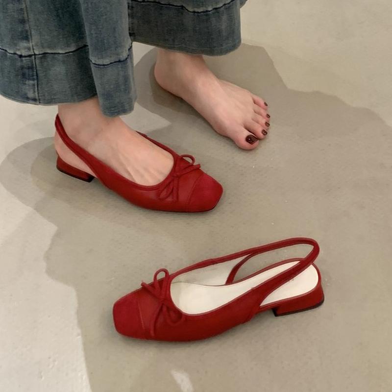 Fashion SUOJIALUN 2025 Autumn New Women Sandal Fashion Mix Color Ladies Elegant Slip On Mules Shoes Square Low Heel Dress Slingback Shoe